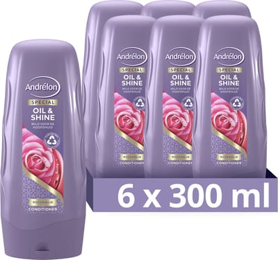 Andrélon Oil & Shine Special Conditioner - 6 x 300 ml - Voordeelverpakking