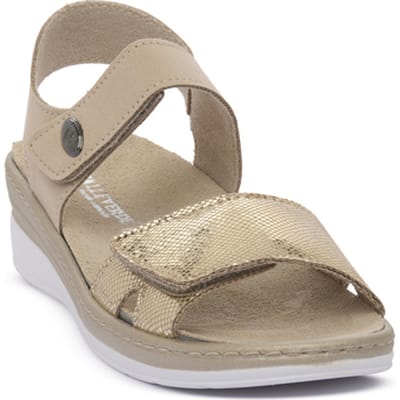 Sandalen met sleehak Valleverde PLATINO