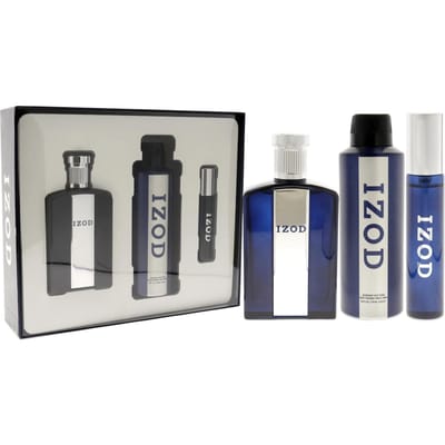 Ensemble Izod: Izod, Eau De Toilette, Pour Hommes, 100 ml + Izod, Eau De Toilette, Pour Hommes, 15 ml + Izod, Spray Parfumé, Pour Hommes, 200 ml