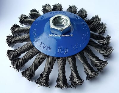 Gevlochten Schuurborstels Set 4-Delig Ø 125 mm met M14 Draad voor Metaalbewerking