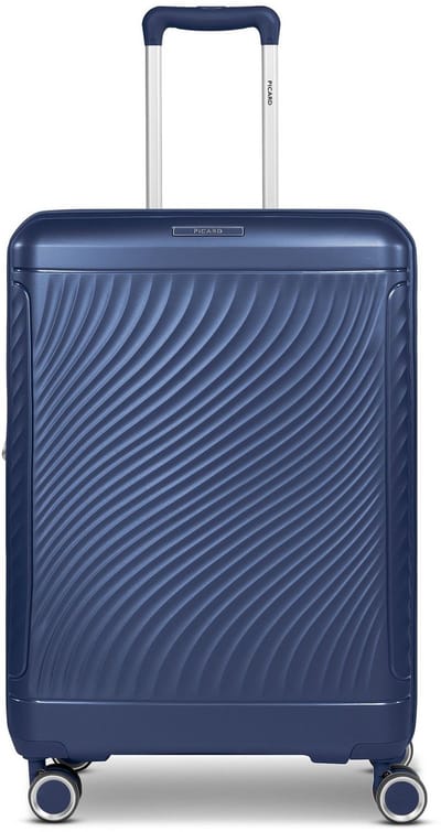Picard Vienna 4 wielen Trolley M 65 cm met uitbreidingsplooi - Harde bagage - TSA slot - navy blue