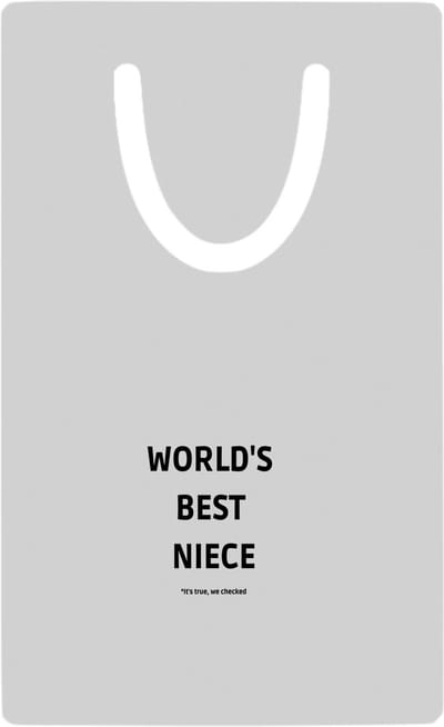 Hacebo® - world's best niece It's true we checked metalen boekenlegger - Nicht - werelds beste nicht - verjaardag - cadeautje voor nicht - nicht artikelen - kado - geschenk Bladwijzer boekenleggers - 7.6 cm x 5cm