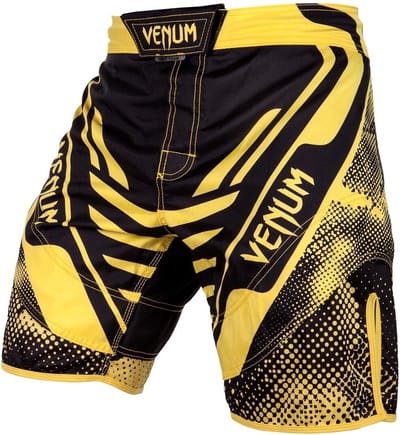 Venum Technical MMA Fight Shorts Zwart Geel
