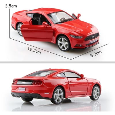 5 Inch Metalen Auto Simulatie Exquise Diecast & Speelgoedvoertuig 2015 Ford Mustang GT Supercar RMZ city 1:36 legeringsmodellen cadeaus voor kinderen