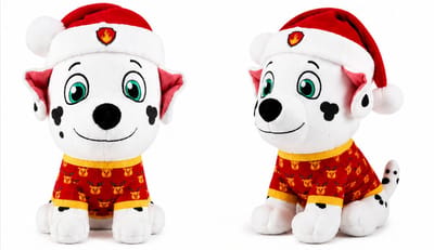 Paw Patrol Marshall Kerstknuffel 27 cm – Zachte Pluche Knuffel in Kerstoutfit – Spin Master – Vanaf 3 Jaar