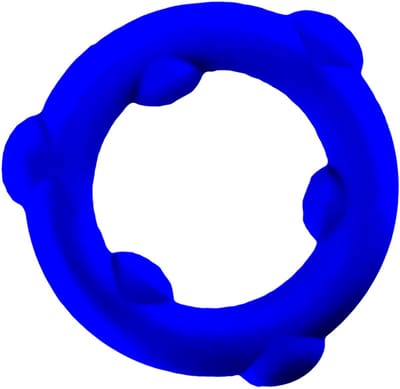 Oxballs - Spinner - Siliconen Cockring - Blauw