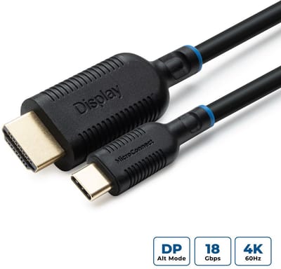 Microconnect MC-USBCHDMI5 video kabel adapter 5 m HDMI Type A (Standaard) USB Type-C Zwart