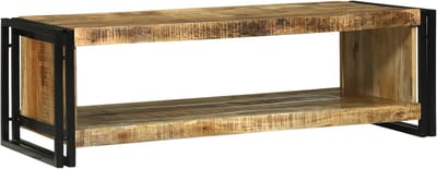 Salontafel - Woonkamertafel - Woonkamer Inrichten - Massief Hout - 120 x 50 x 38 cm - Rustiek