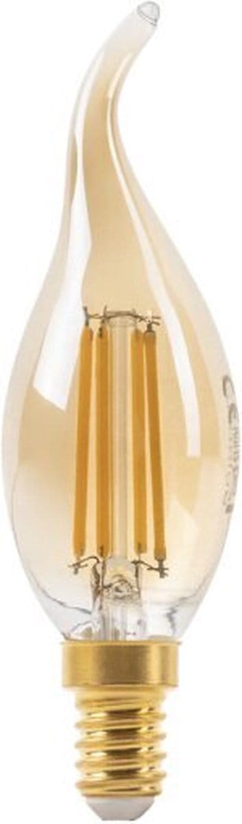Optonica LED Kaarslamp C35 E14 - 4W (vervangt 35W) - 400lm - 2500K Extra Warm Wit - 230V - Ø35mm - Energiezuinig