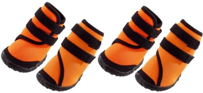 Ferplast hondenschoenen trekking oranje / zwart 7X6X10CM
