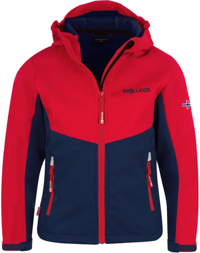 Trollkids Kristiansand Jas Rood,Blauw 104 cm Kinderen