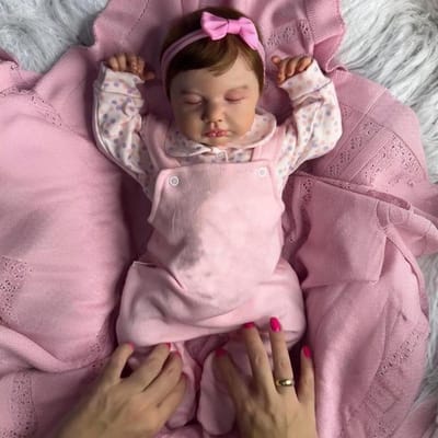 Babypop Siliconen - Reborn Pop Meisje - Kind Ontwikkeling - Anatomisch Correct - 50 cm - Roze Outfit
