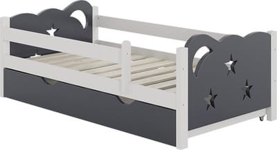 Vitalispa Jessica Kinderbed – 70x140 cm met lade, zonder matras Grijs