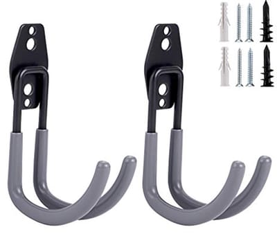 Set van 2 wandgemonteerde tuinslanghouders - Heavy-duty opslag voor tuinslangen