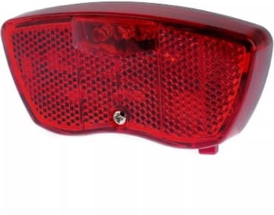 Ikzilight Achterlicht met 3 krachtige LED's en reflector - Standlichtfunctie - Zichtbaar tot 700 meter - Voor achterdrager