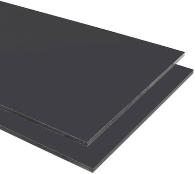 HPL Plaat - Gevelplaat Balkonplaat - Buitenbekleding - Weerbestendig Krasvast - 100x90cm 6mm - Antraciet RAL7016