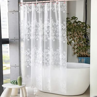 Bloemmotief Douchegordijnen, Waterdicht en Schimmelbestendig, Extra Brede Maat 200x200CM, Ideaal voor Badkamer en Douchegebruik