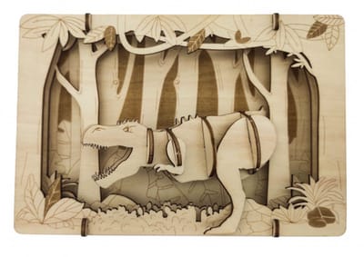 Bouwpakket 3D Puzzel Theater T-Rex- hout