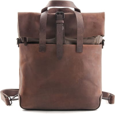 HAROLD'S Leren Vrije tijd rugzak Rugzak met laptopvak Twister Backpack Natur Bruine