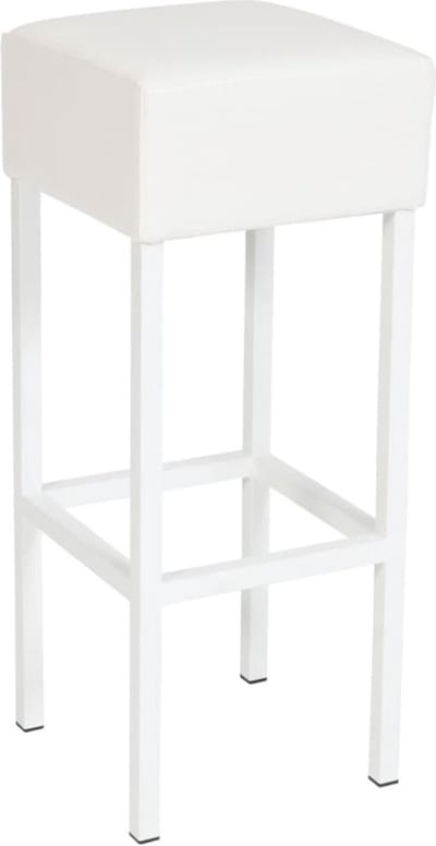 Workliving Barkruk Skai - Wit / Wit - 82 CM