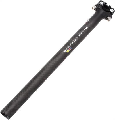 Fietszadelpen Koolstofvezel - Zadelpen MTB - Comfortabel Fietsen - Verstelbare Zadelhoek - 272/308/316 x 350/400 mm - Mat