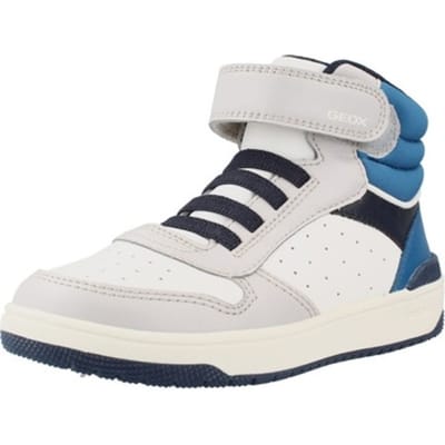 GEOX WASHIBA TIENERS Sneakers - WIT/LICHTGRIJS - Maat 36