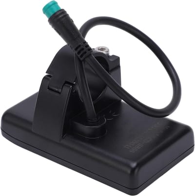 1-delige fietssnelheidsmeter - Waterdichte kop met één display - Gebruiksvriendelijk - LCD-display voor e-bikes - Geschikt voor sturen met een diameter van 23 mm - Zwart