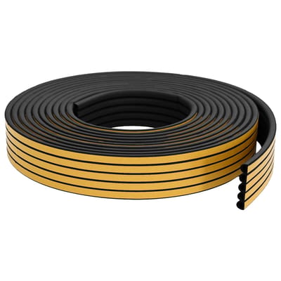 vidaXL - Zelfklevende - raamdichting - Zwart - 9 - x - 8 - mm - 12 - m - EPDM-schuin