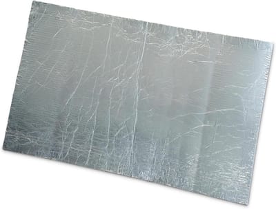 Keramische vezelmat - Hittebestendige isolatie - Haard isoleren - Aluminium gecoat - 900x500x5 mm - Wit