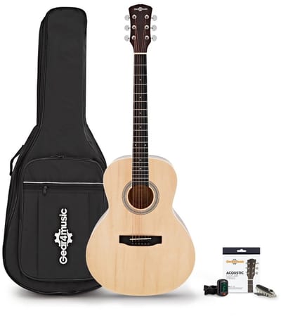 Parlour Akoestische Gitaar & Accessoireset van Gear4music, Natuurlijk