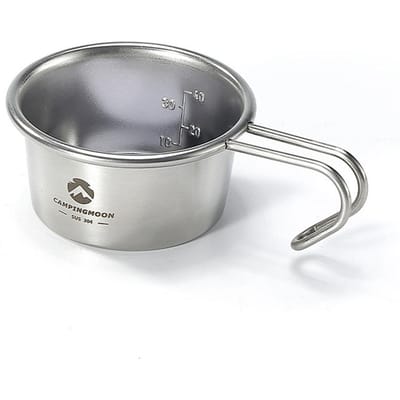 Sierra Cup – tasse à café d'extérieur en acier inoxydable, 60ml, vaisselle de pique-nique, Barbecue Portable, randonnée argenté