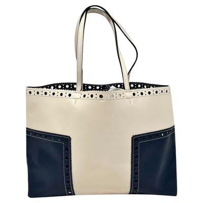 Tory Burch Brogue Tote Bag in Meerkleurig Leer