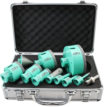 Tegelboren Kit - Gatzagen Set - Precisie Boren - Diamant Gesoldeerd - 11 Delig