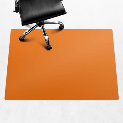 Wallfluent - Vloerbeschermer Koraalrood - 140x100 cm - Oranje Vloerbeschermer Bureaustoelmat - Rechthoekig - Mótif Vloerbeschermer-Stoel Mat-Werkplekdecoraties - Levendige en warme kleuren