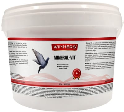 Belgian Winners Mineral-Vit emmer 2,2kg - supplement voor duiven - gevitamineerde mineralen