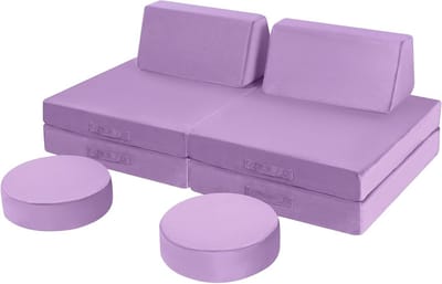 Modulaire Speelbank en Fauteuil voor Kinderen - Multifunctionele Schuimsofa met Slaapfunctie en Kindvriendelijke Ontwerp