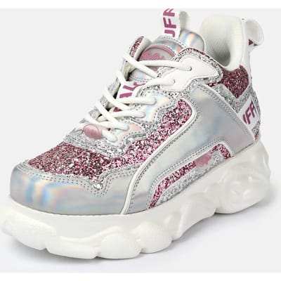 Vegan nappa/glitter sneakers voor dames Buffalo Cld Chai