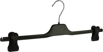 De Kledinghanger Gigant - Knijperhanger - Volwassenen - PGC50 - 50 Stuks - Kunststof - Zwart - Verschuifbare Anti-slip knijpers - 50 cm - Rokhanger - Broekhanger - Pantalonhanger - PGC-Serie (PGC50_00/50)