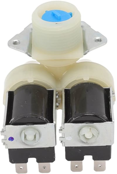 Dailygoods- Waterinlaatventiel Dubbele Koppen - Wasmachine Ventiel - 220-240 V - ABS Materiaal - Perfecte Pasvorm - Duurzaam voor Langdurig Gebruik - Wasmachineklep