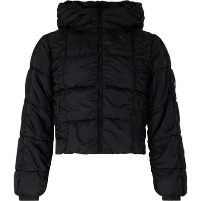 Diesel Dames/Dames Korte Pufferjas met Capuchon (Kaviaar)