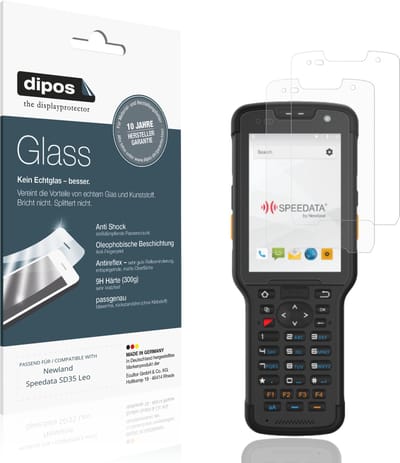 dipos – 2x Matte Pantserfolie geschikt voor Newland Speedata SD35 Leo | 9H Screenprotector
