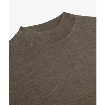 Profuomo Ppxj30028h pullover mock neck brown