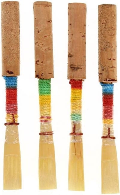 Oboe Reeds Set van 4 Stuks - Medium Soft Hobo Reeds met Plastic Opbergdoos voor Blazers