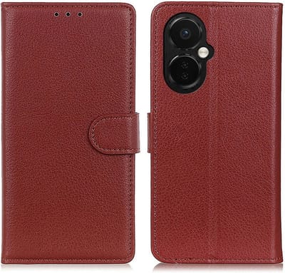 Coverup Hoesje - Geschikt voor OnePlus Nord CE 3 Lite 5G Hoesje - Coverup Book Case - Bruin