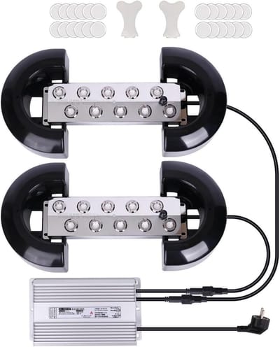 Mist Maker - Water Verdamper - Decoratieve Nevel - 20 Spraykoppen - 14 L/u - Zilver