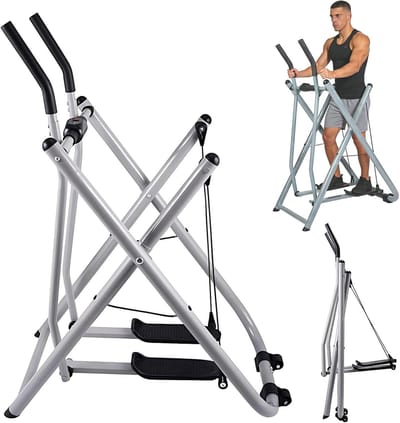 Opvouwbare Hometrainer - Elliptische Machine - Thuis Fitness - Low-Impact Ontwerp - 111x74x136cm - Zwart