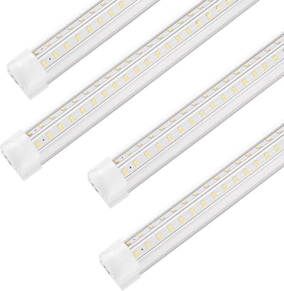 Krachtige 4ft LED Werkplaatsverlichting Koel Wit 7000LM