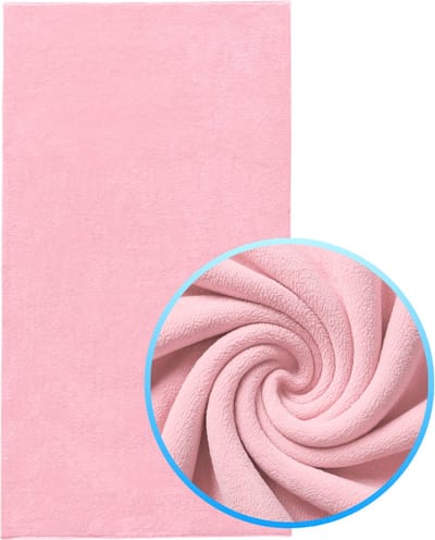 Funnies Strandlaken XXL Roze Extra groot - 100x200 cm - Strandhanddoek - Hoogwaardig Katoenen OEKO-TEX - 500 gram/m2 Luxe Dikte - Extra zacht - Sneldrogend Badhanddoek - Ideaal voor Strand, Sauna, Zwembad, Vakantie en Sport - Badlaken