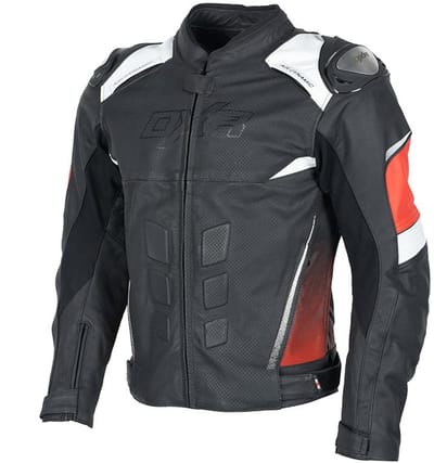 MOTOBLOUZ Motorjas RANDY AIR Mannen| Zomer|Zwart/Rood XL CE-gekeurd