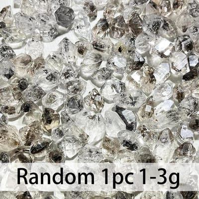 Natuurlijke Herkimer Diamant Witte Kristal Mineraal Energie Ruwe Steen Kristal Reiki Genezende Edelstenen Kracht Huisdecoratie 1-10G 1pc white